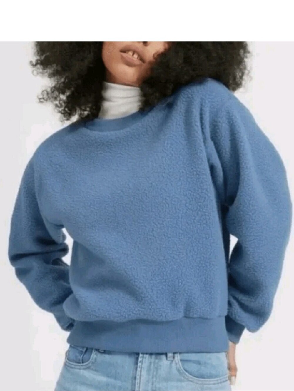 Everlane ReNew Teddy Fleece Oversized Sweatshirt Small